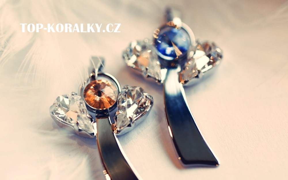 Přívěsek pro zdraví Anděl s Rivoli Swarovski - krásný jako dárek